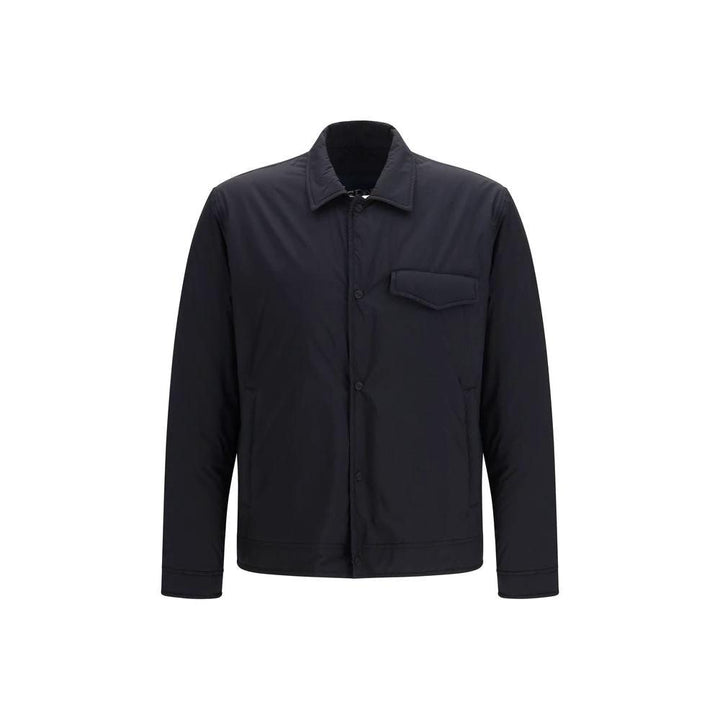 Herno Black Nylon Shell Jacket