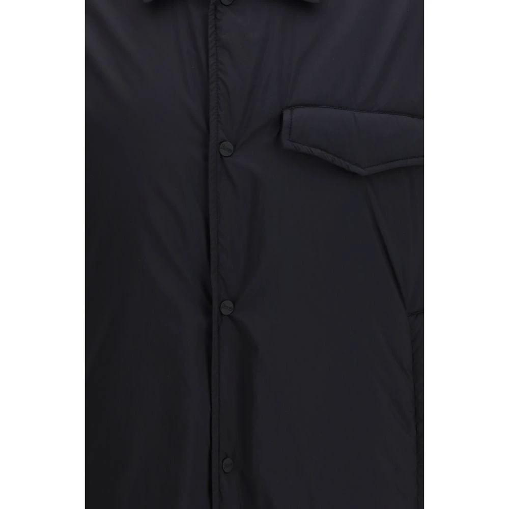 Herno Black Nylon Shell Jacket