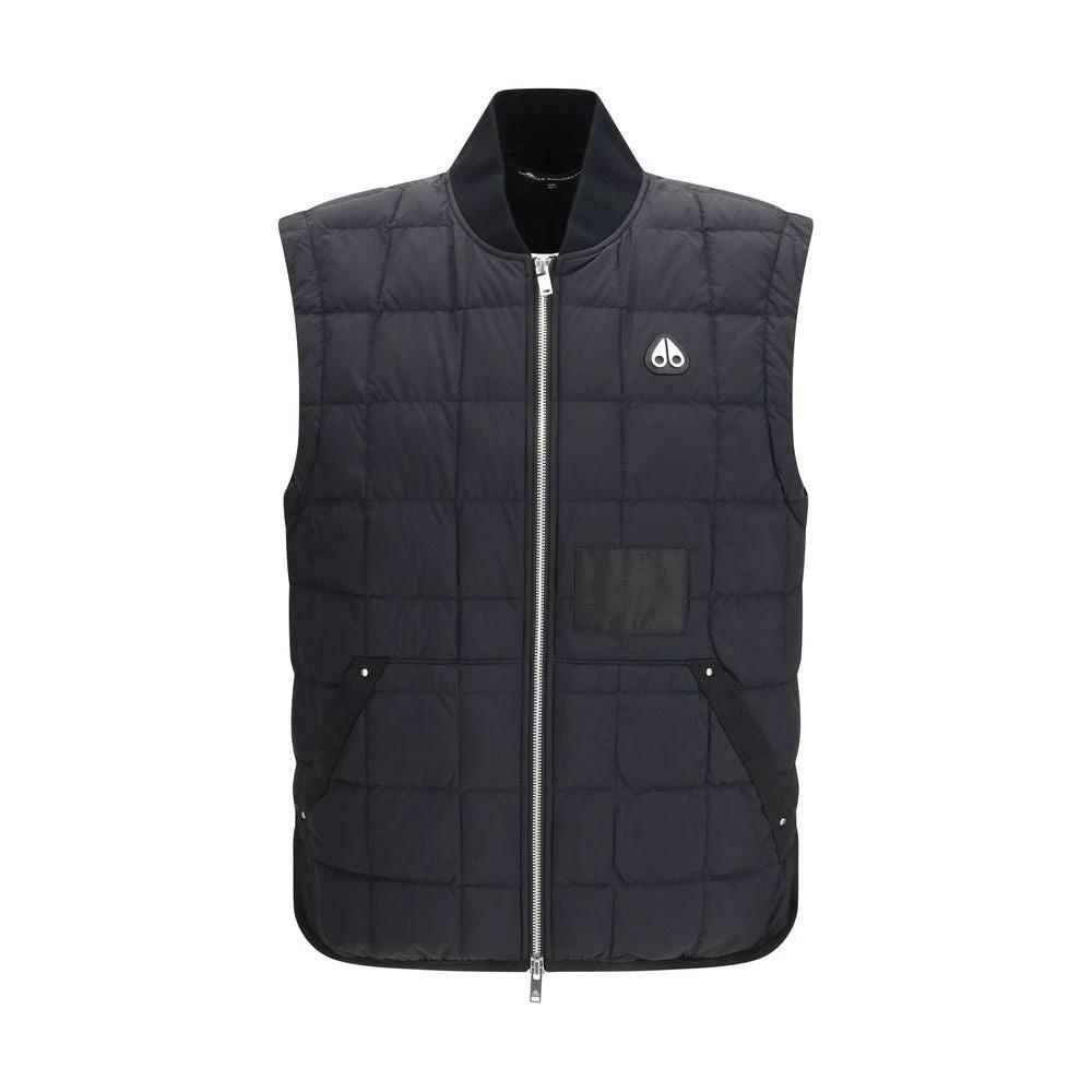 Moose Knuckles Black Nylon Sleeveless Jacket