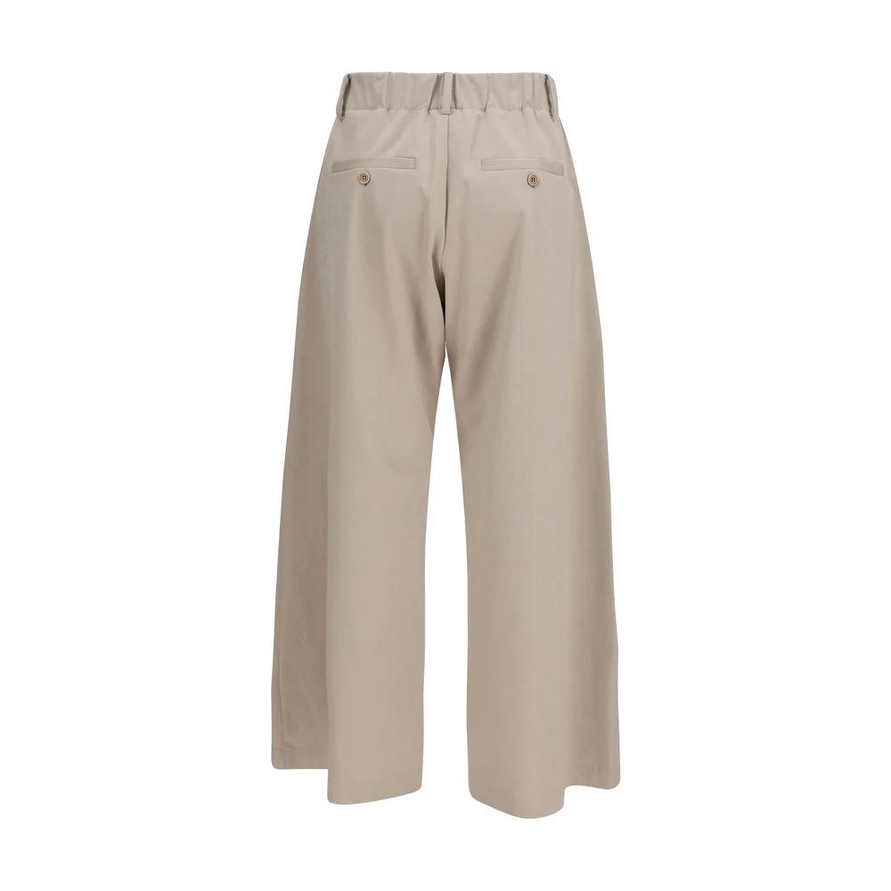Brunello Cucinelli Beige Cotton Casual Pants