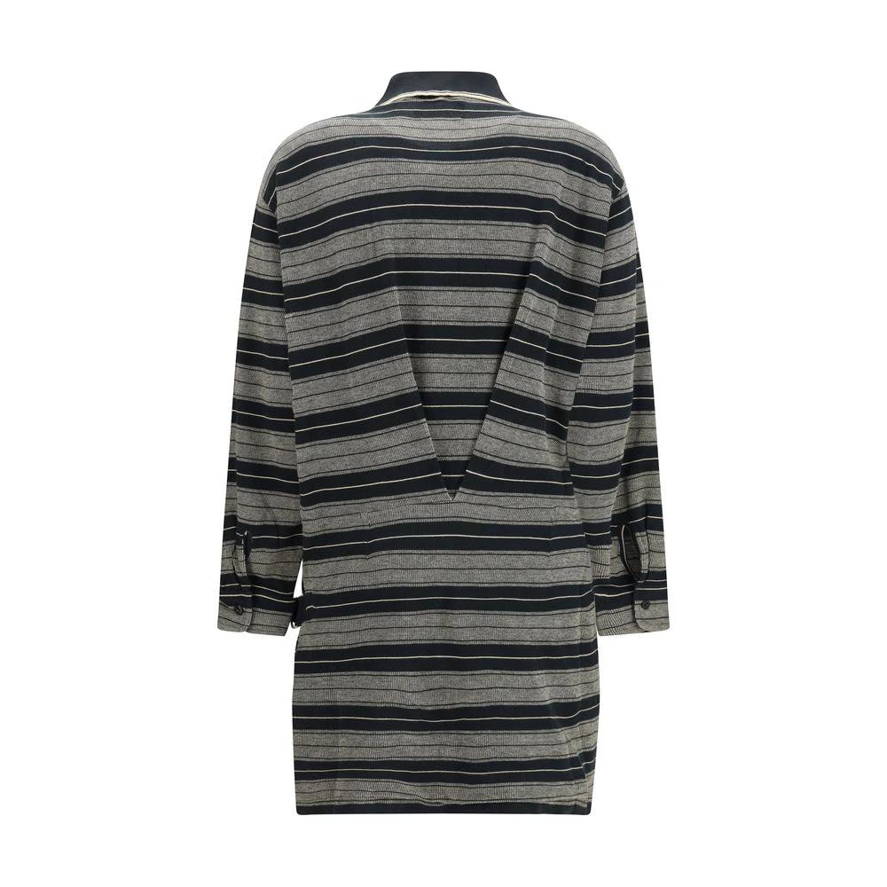 Marant Etoile Gray Cotton Casual Dress