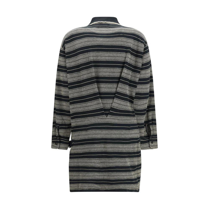 Marant Etoile Gray Cotton Casual Dress