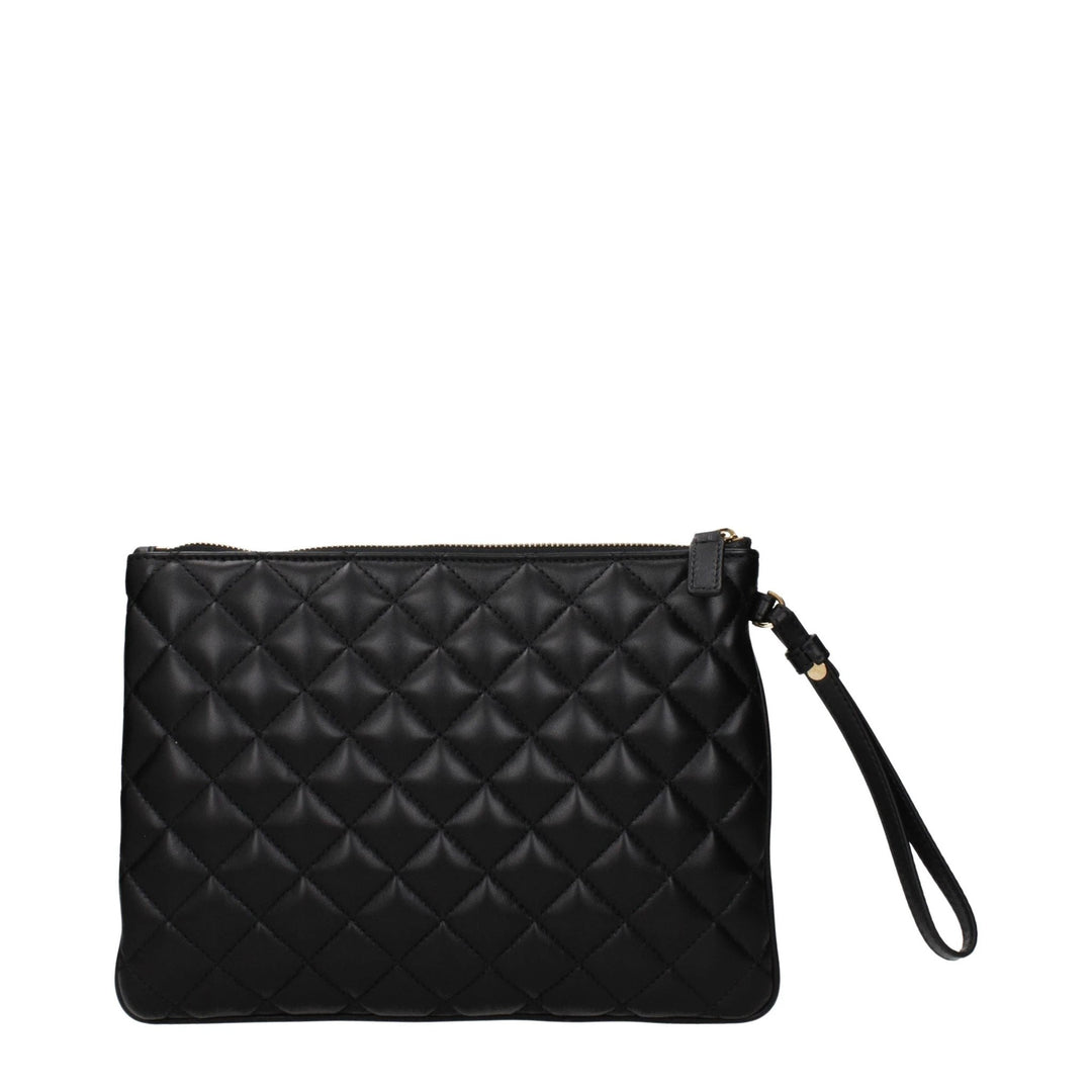 Versace Black Leather Clutch Bag