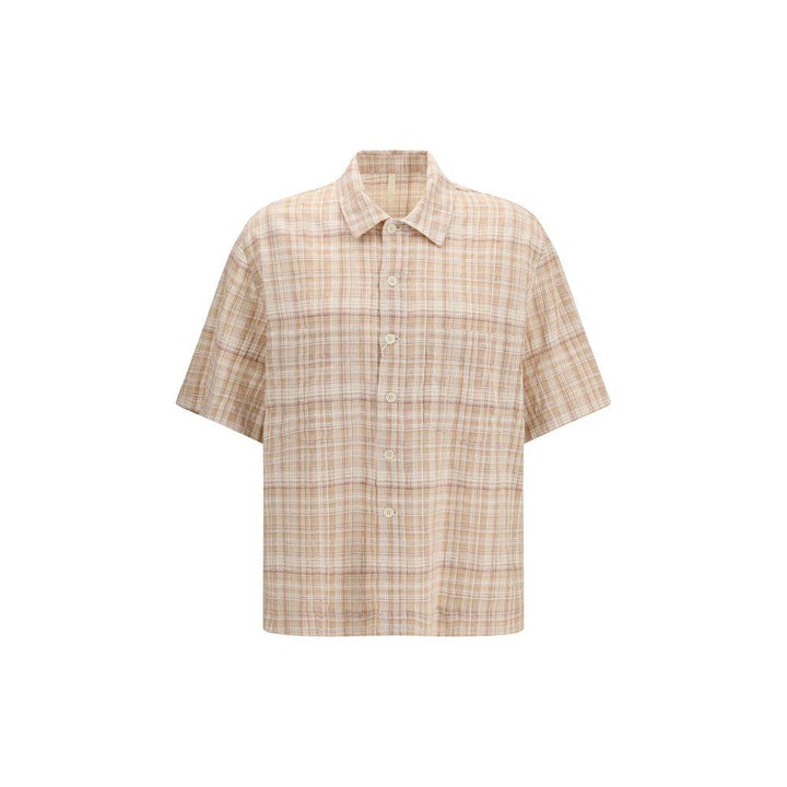 Sunflower Orange Cotton Pattern Shirt