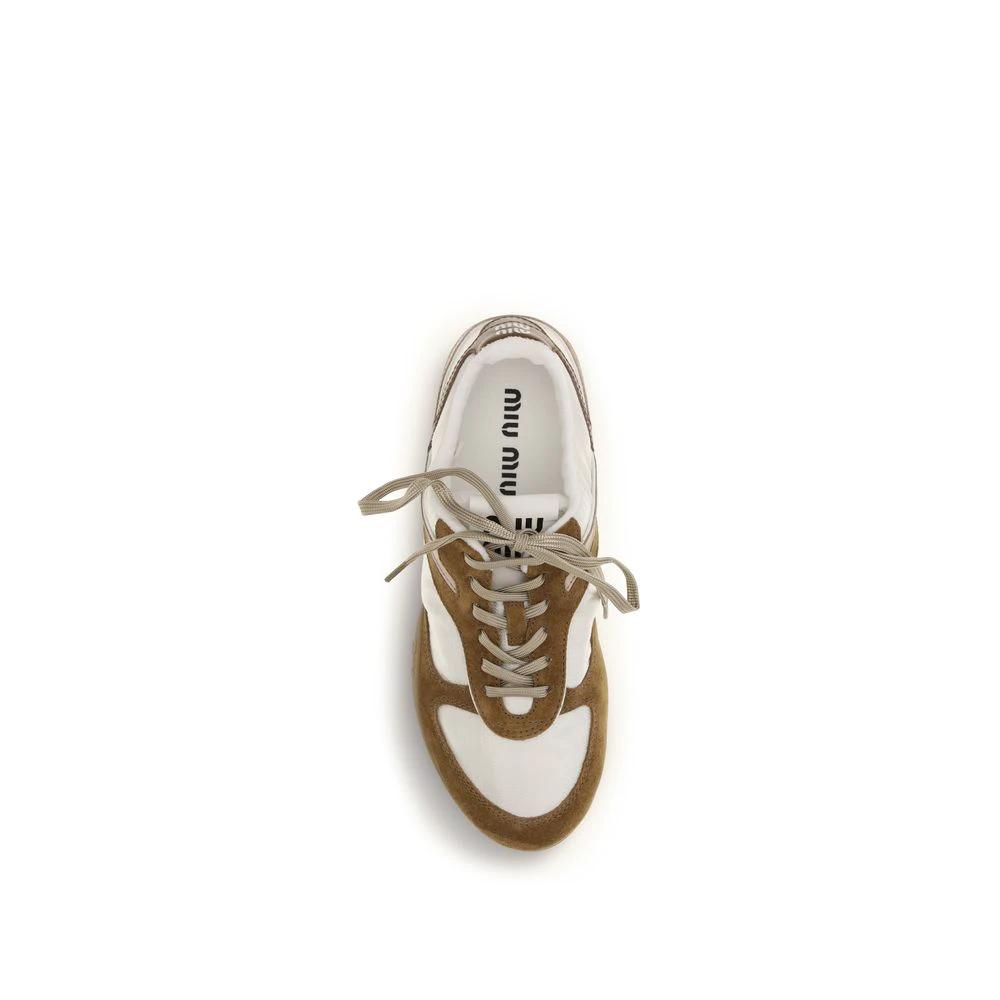 Miu Miu Multicolor Calf Leather Bos Taurus Athletic Sneakers