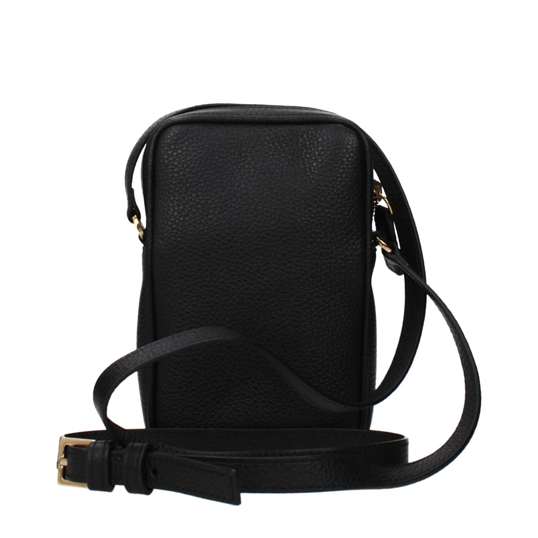 Versace Black Leather Crossbody Bag