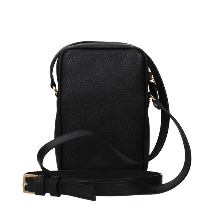 Versace Black Leather Crossbody Bag