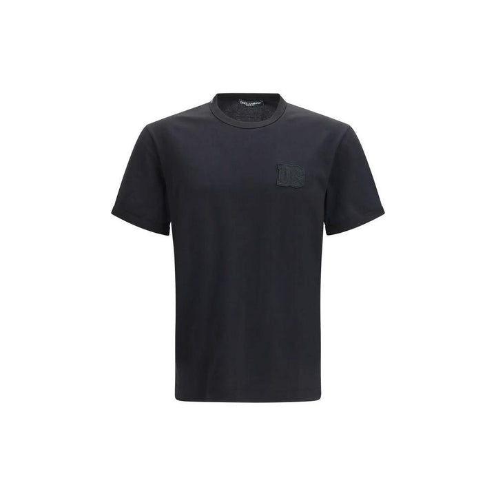 Dolce & Gabbana Black Cotton T-Shirt
