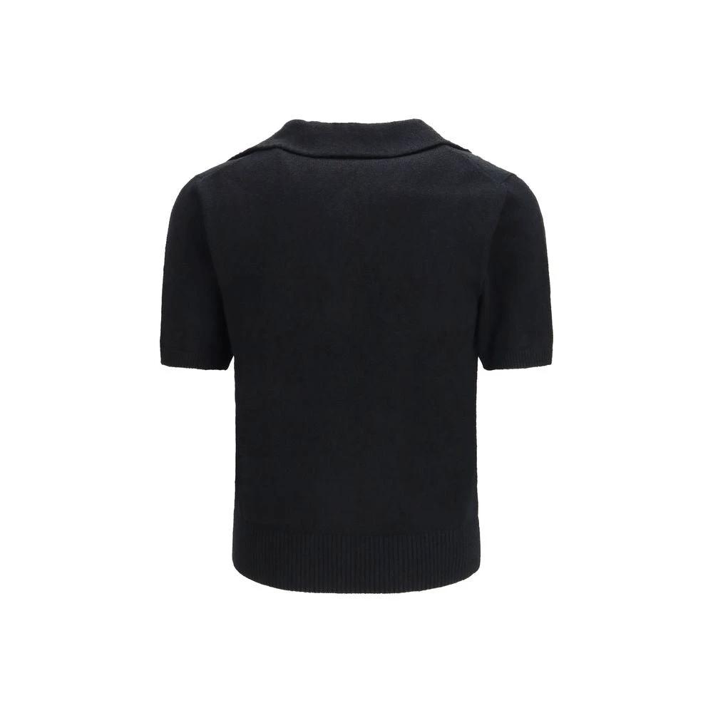 Dolce & Gabbana Black Cotton Polo Shirt