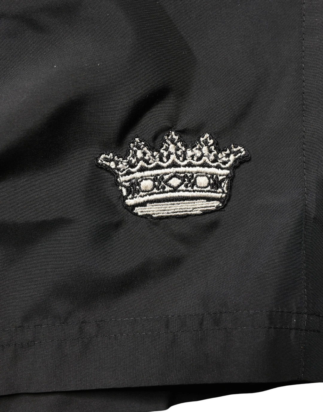 Dolce & Gabbana Black Polyester Drawstring Men Shorts Swimwear