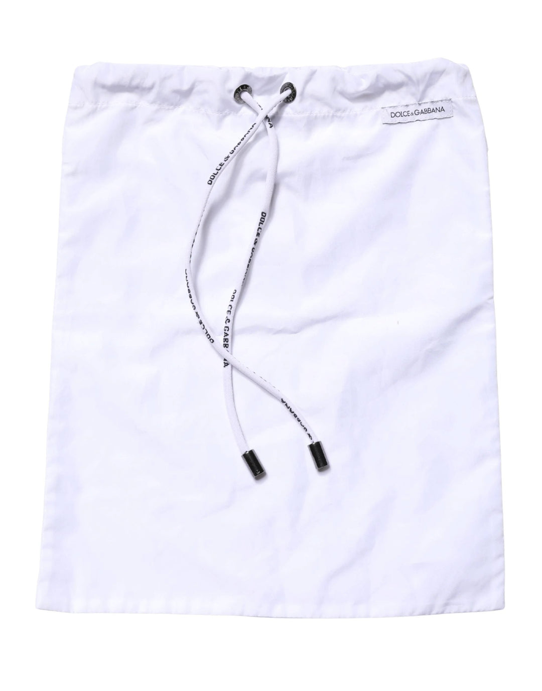 Dolce & Gabbana White Drawstring Men Swim Shorts Swimwear
