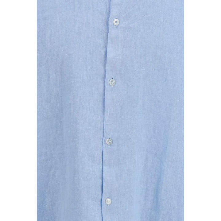 Brooksfield Blue Linen Shirt