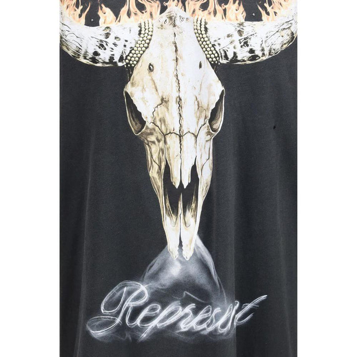 Represent Black Cotton T-Shirt
