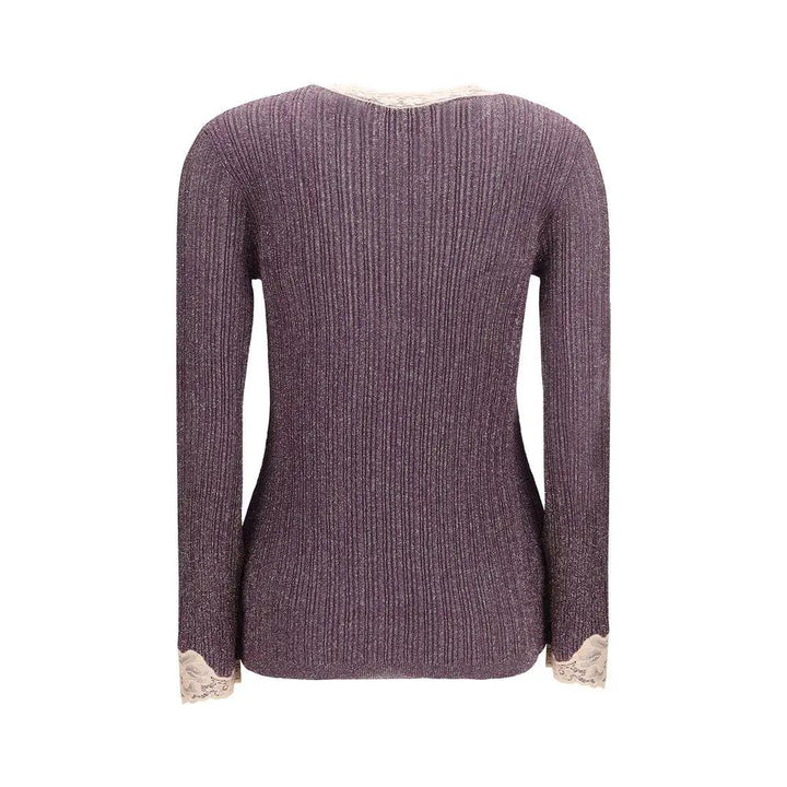 Valentino Garavani Purple Viscose Cardigan