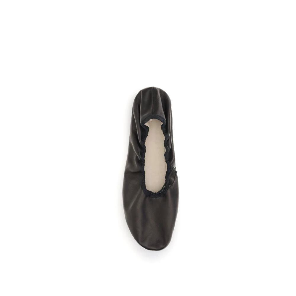 The Row Black Lamb Ovis Aries Aries Ballet Flats