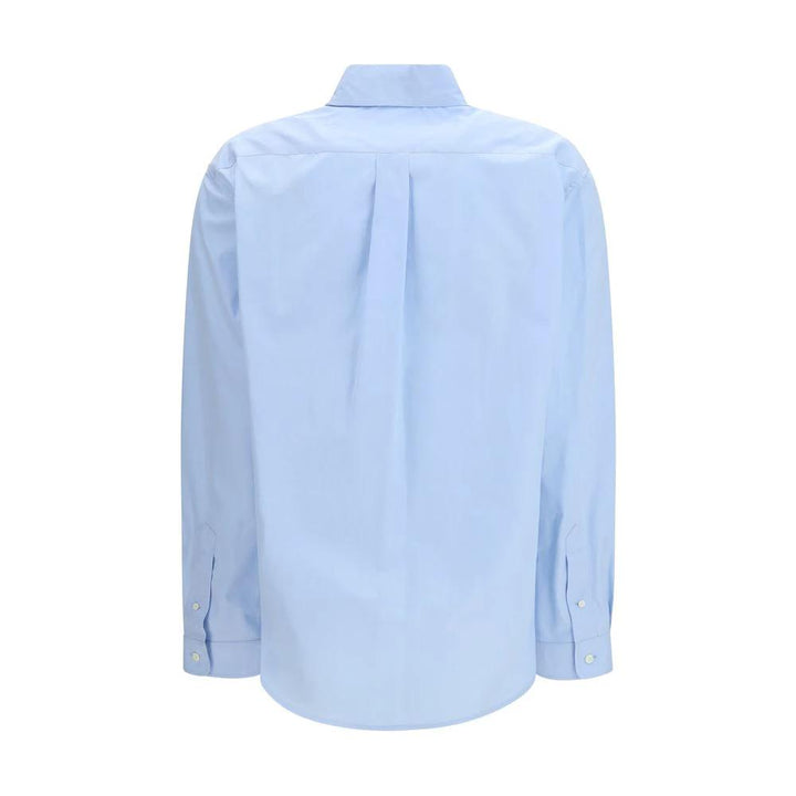 Miu Miu Blue Cotton Dress Shirt