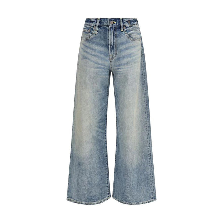 R13 Blue Cotton High-Waisted Jean