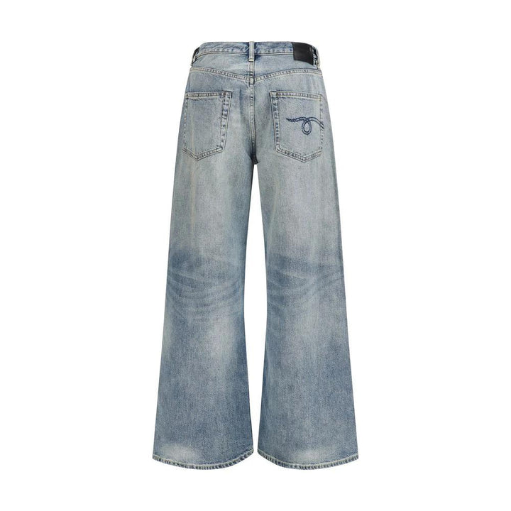 R13 Blue Cotton High-Waisted Jean