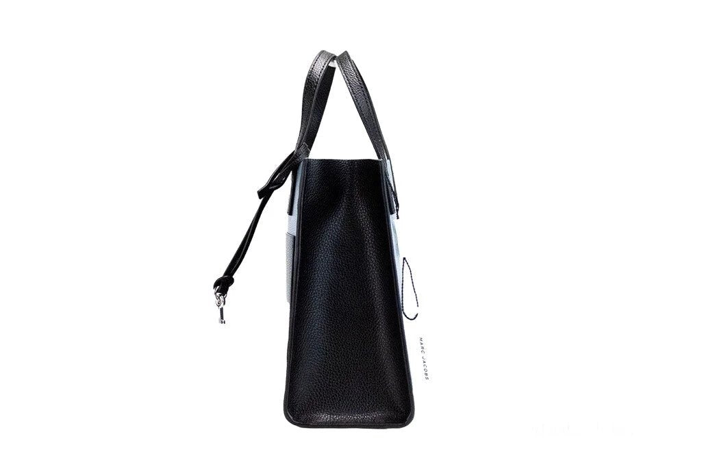 Marc Jacobs Grind Mini Blue Heaven Colorblock Leather Tote Crossbody Bag Purse