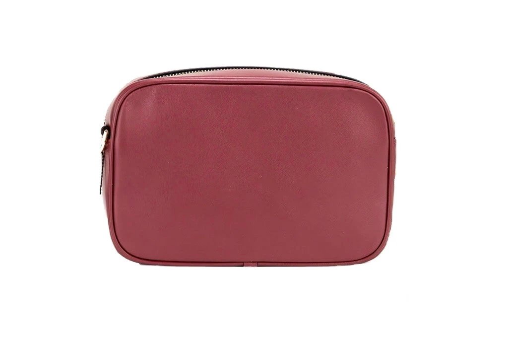 Marc Jacobs Flash Pomegranate Smooth Leather Embossed Camera Crossbody Bag Purse