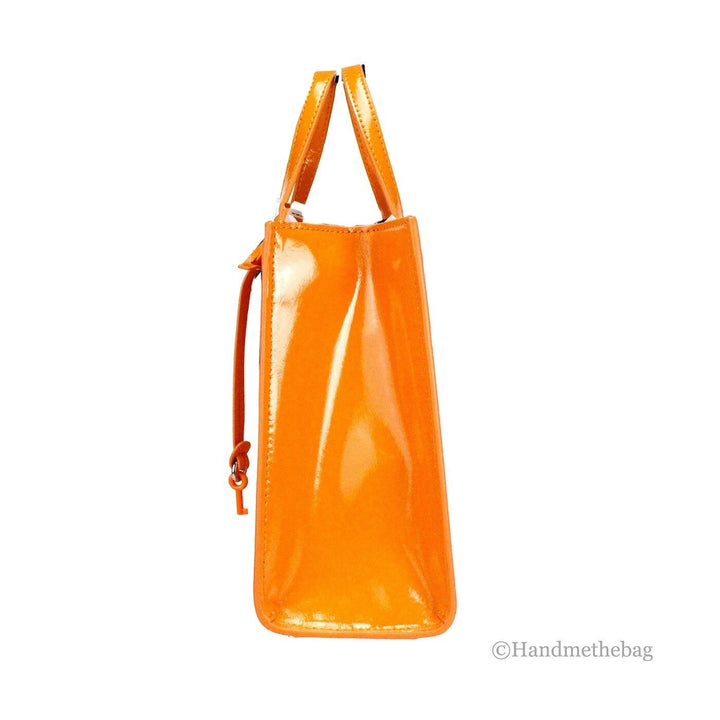 Marc Jacobs Mini Grind Scorched Patent Leather Crossbody Tote Bag Purse