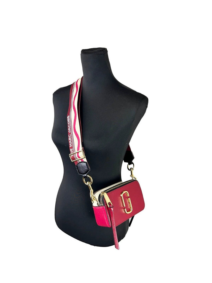 Marc Jacobs Snapshot Leather Shoulder Bag - Red Multi