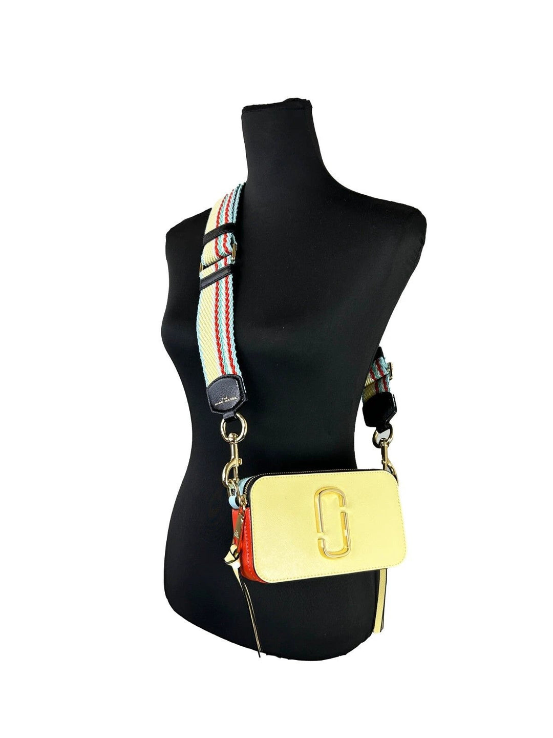 Marc Jacobs The Snapshot Crossbody Bag (Pastel Yellow Multi)