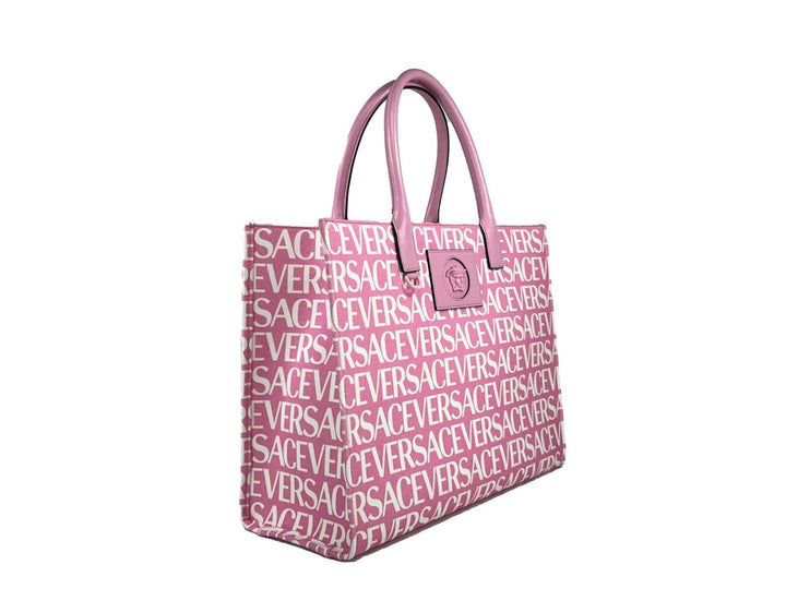 Versace Medusa Large Canvas Large Tote Bag Baby Pink
