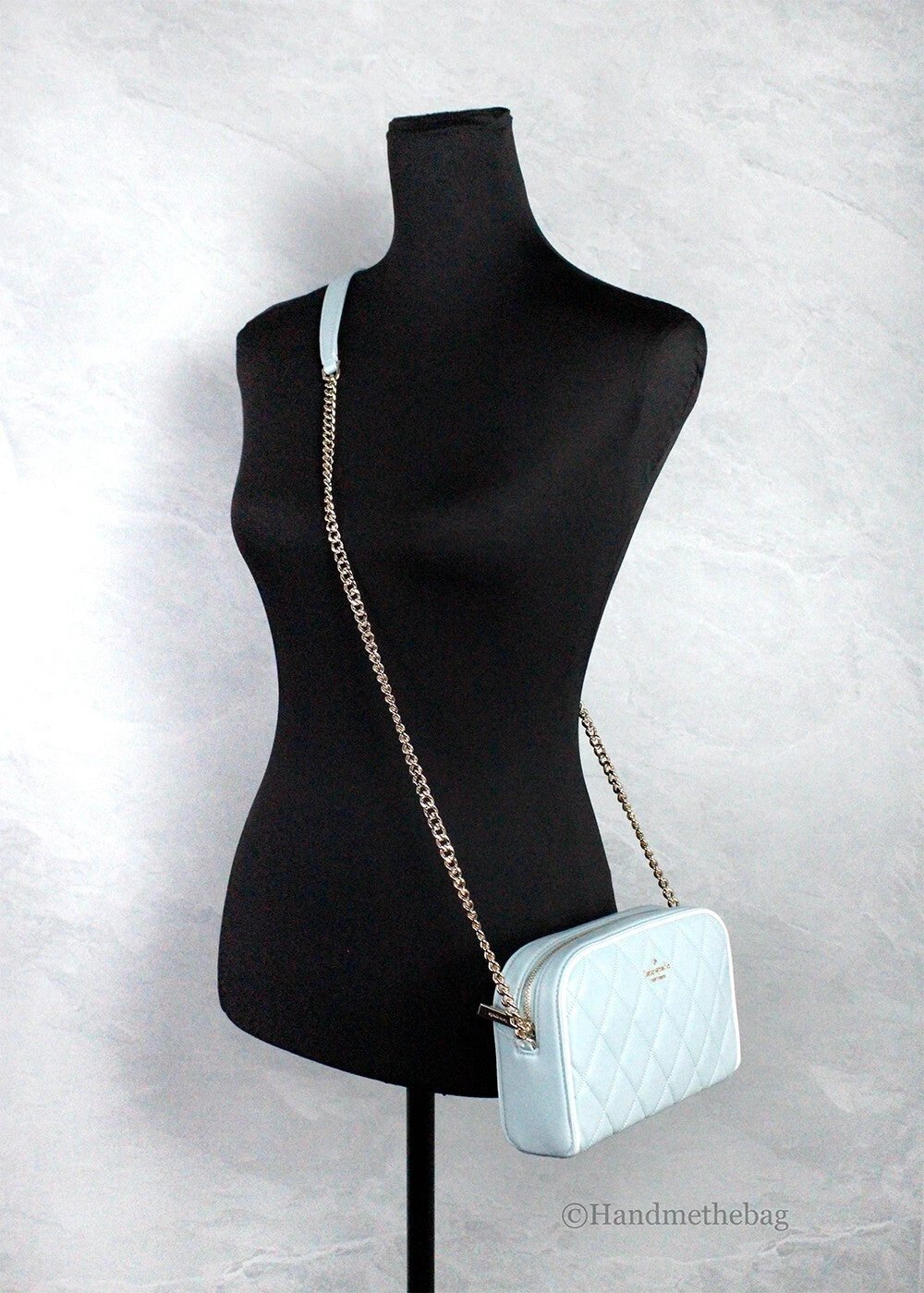 Kate Spade Carey Mini Wild Sage Quilted Smooth Leather Camera Crossbody Bag