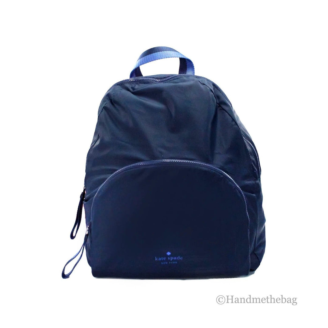 Kate Spade Arya Medium Nylon Nightcap Blue Packable Backpack BookBag B – Ask Me Wear