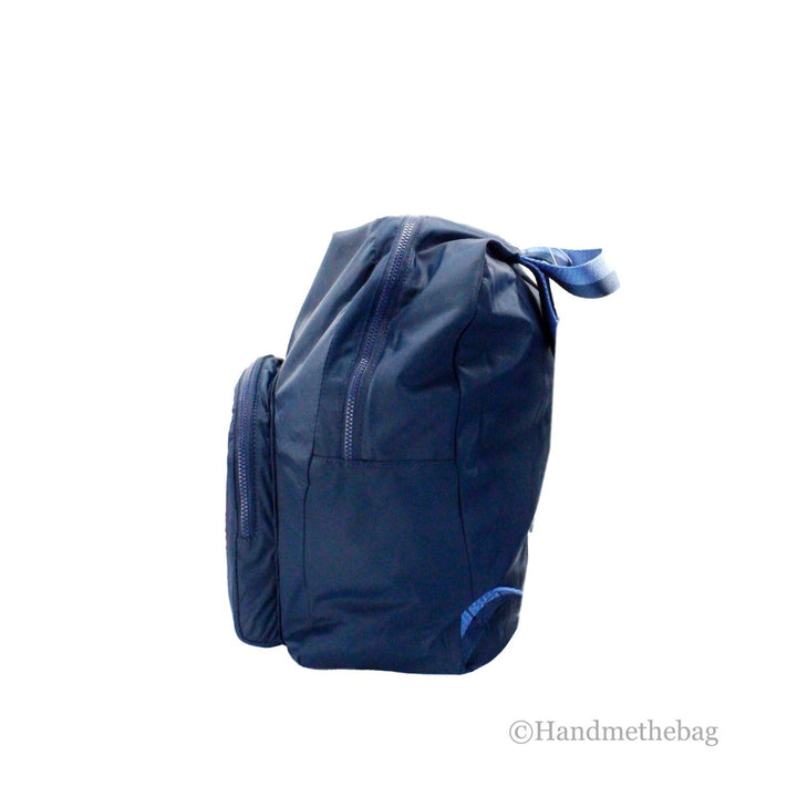 Kate Spade Arya Medium Nylon Nightcap Blue Packable Backpack BookBag Bag