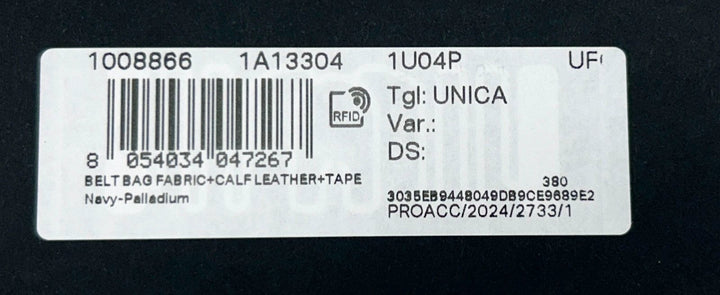 Versace Medusa Navy Nylon Belt Bag Waist Fanny Pack Purse