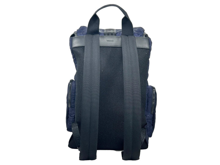 Versace Medusa Nylon Buckle Drawstring Backpack Bag