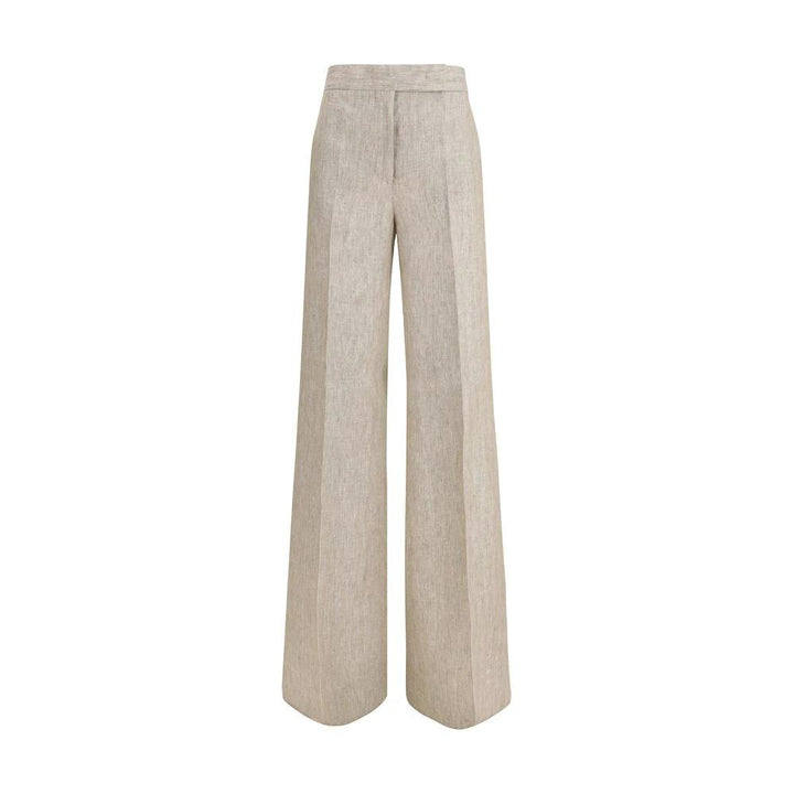 Max Mara Beige Linen Casual Pants