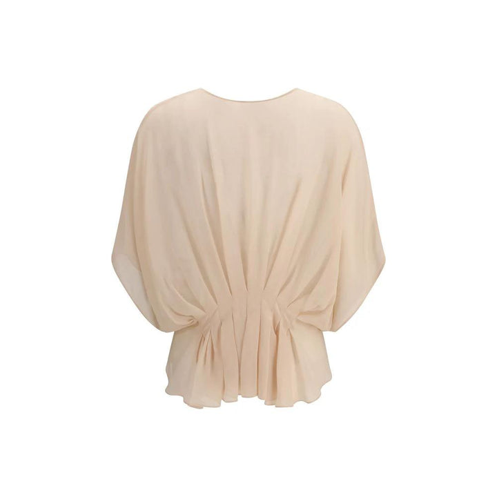 Max Mara Multicolor Silk Dress Shirt