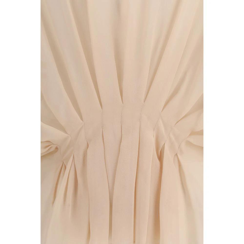 Max Mara Multicolor Silk Dress Shirt