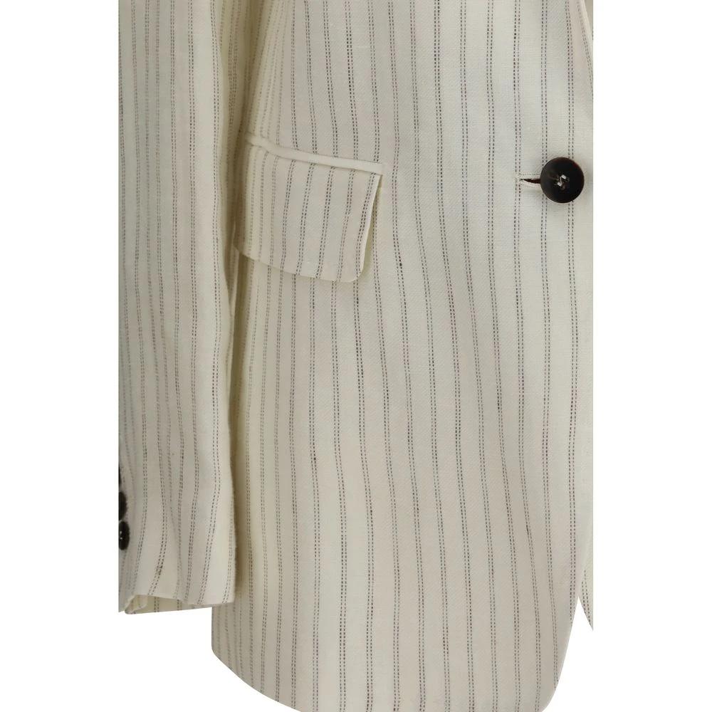 Max Mara Beige Linen Blazer