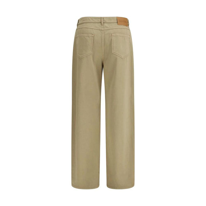 Max Mara Beige Cotton Casual Pants