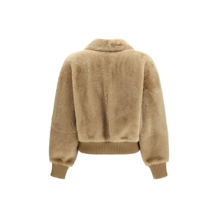 Max Mara Beige Alpaca Vicugna Pacos Coat