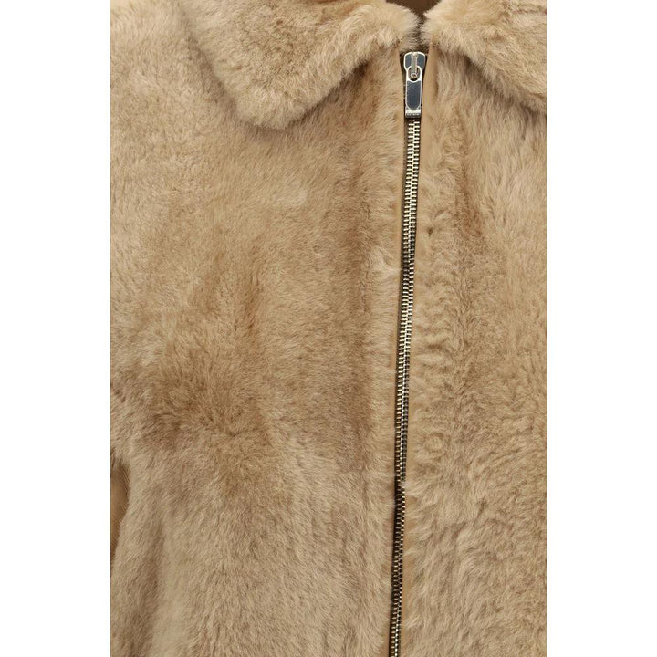 Max Mara Beige Alpaca Vicugna Pacos Coat