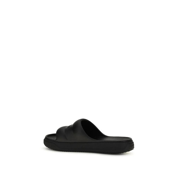 Moncler Black Rubber Sandals