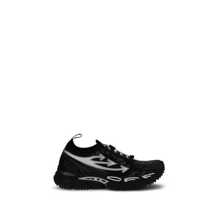 Off-White Black Polyester Athletic Sneakers