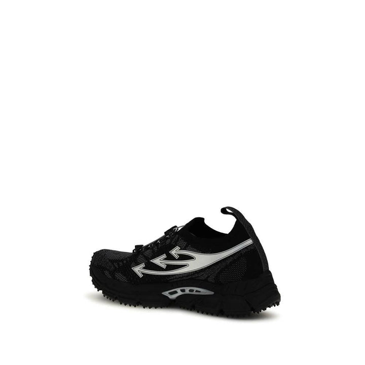 Off-White Black Polyester Athletic Sneakers