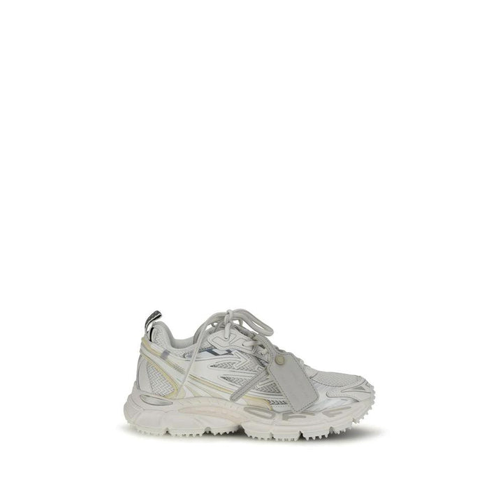 Off-White White Polyurethane Athletic Sneakers