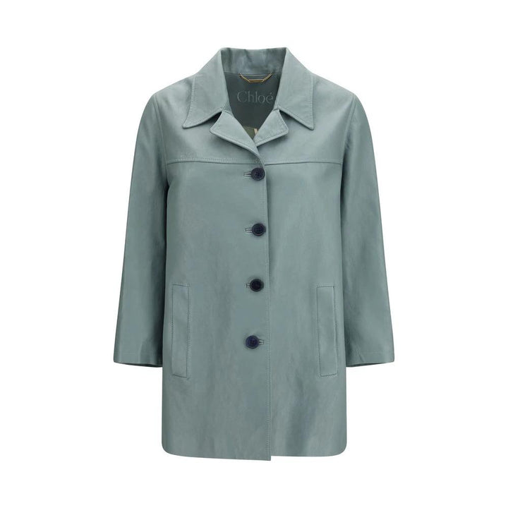 Chloé Blue Leather Jacket