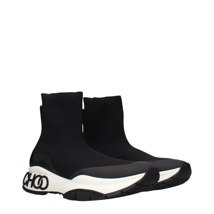 Jimmy Choo Black Fabric Ankle Boots