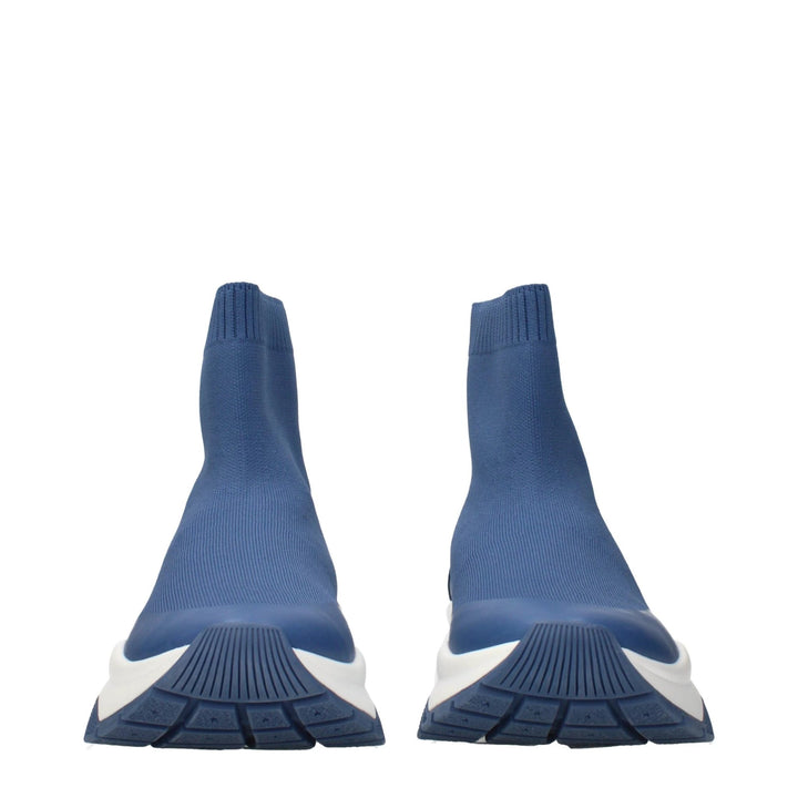 Jimmy Choo Blue Fabric Ankle Boots