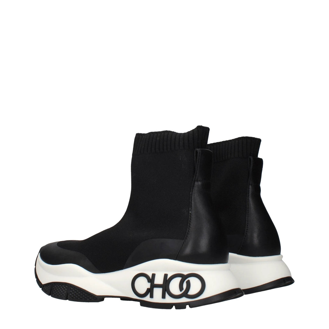 Jimmy Choo Black Fabric Ankle Boots