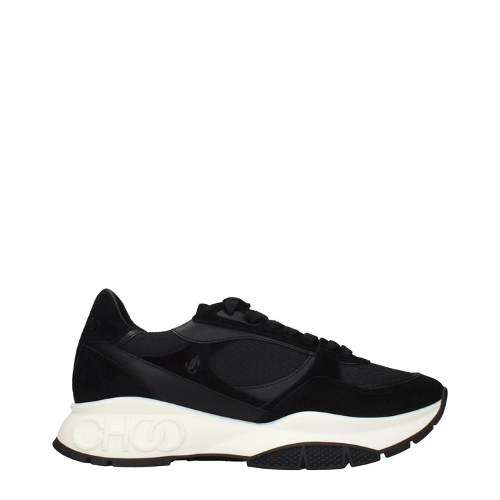 Jimmy Choo Black Fabric Athletic Sneakers