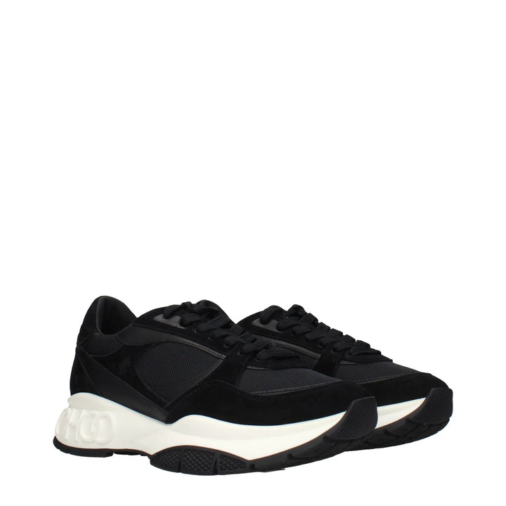 Jimmy Choo Black Fabric Athletic Sneakers
